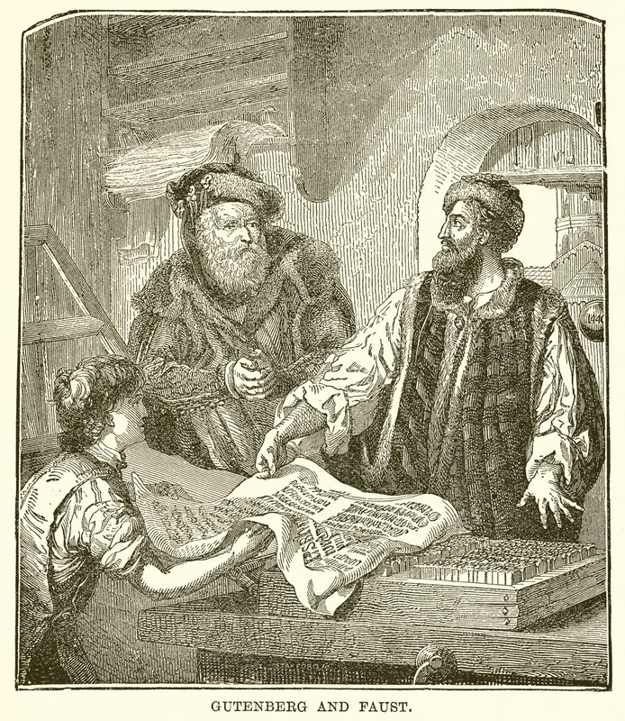 Gutenberg i Faust autorstwa English School