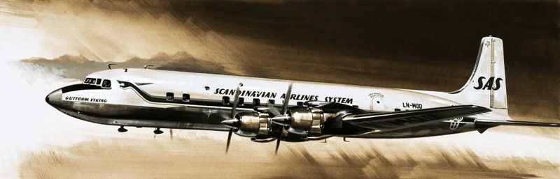 Guttorm Viking, skandynawski DC-7C autorstwa English School