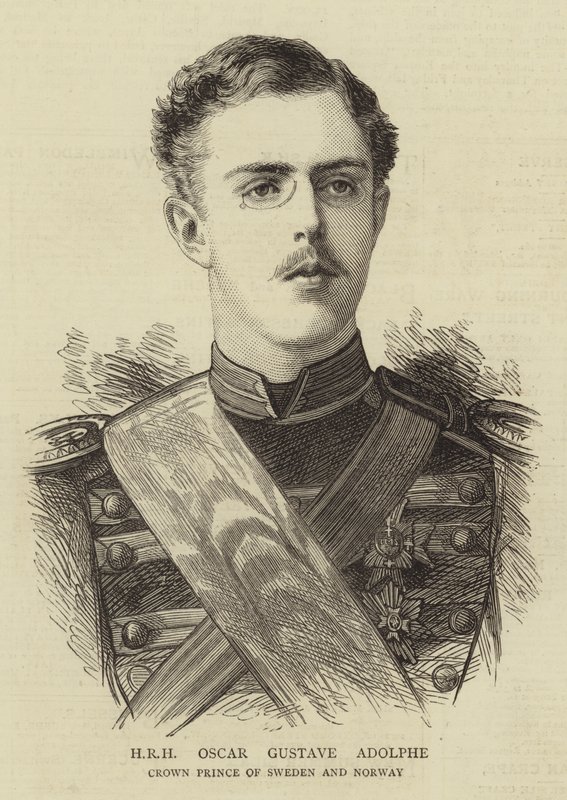 HRH Oscar Gustave Adolphe (grafika) autorstwa English School