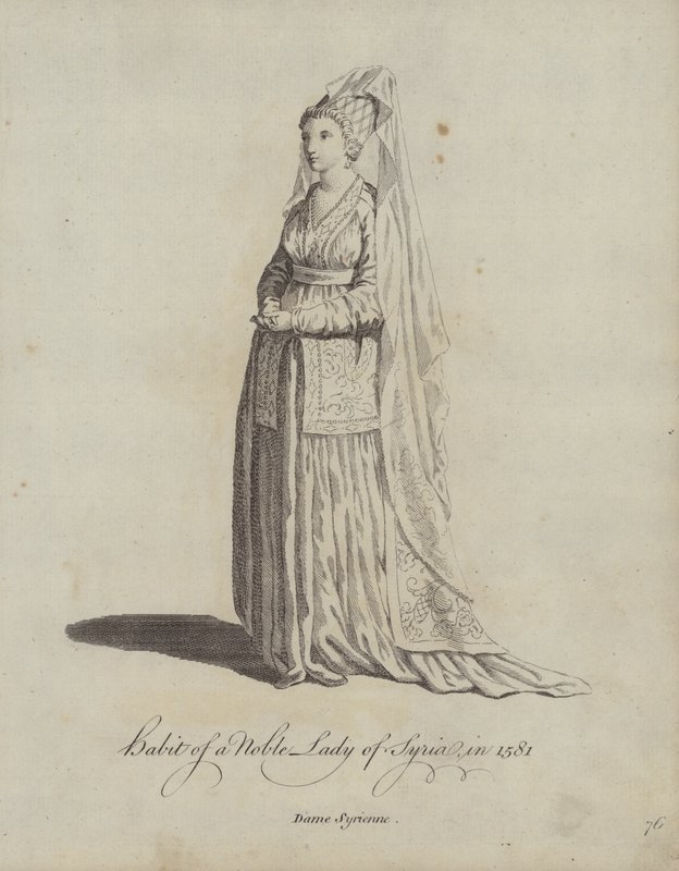 Nawyk Szlachetnej Damy Syrii w 1581 r. autorstwa English School