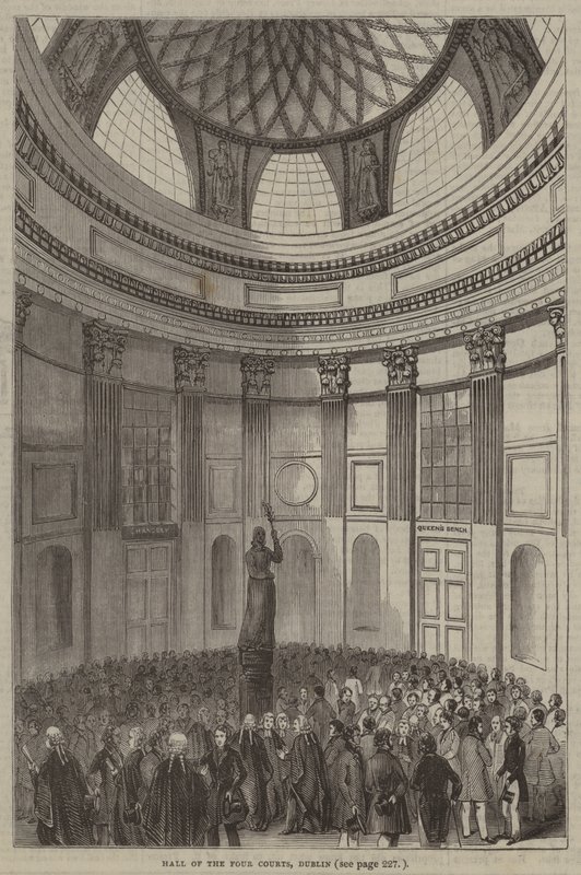 Sala Czterech Sądów, Dublin autorstwa English School