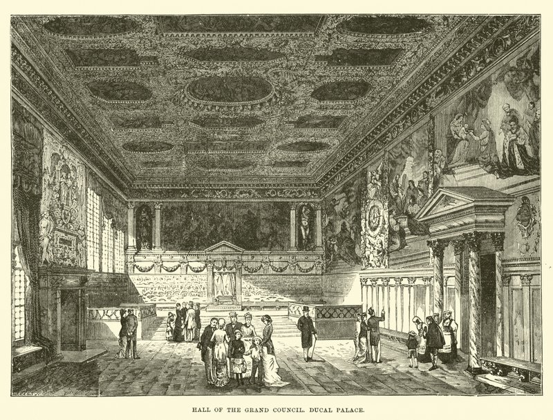 Sala Wielkiej Rady, Pałac Książęcy autorstwa English School