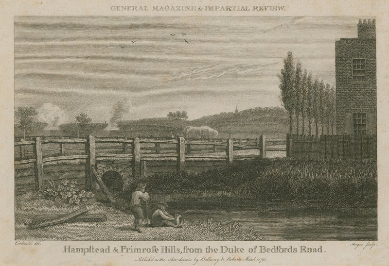Hampstead i Primrose Hills, od drogi Duke of Bedfords autorstwa English School