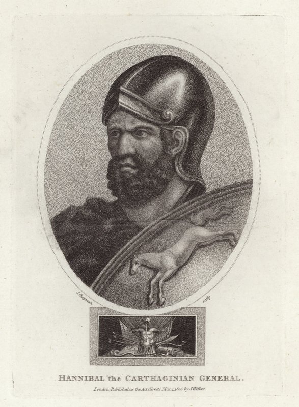 Hannibal generał Kartaginy autorstwa English School