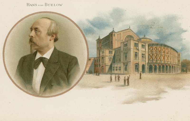 Hans von Buelow, niemiecki kompozytor, pianista i dyrygent autorstwa English School