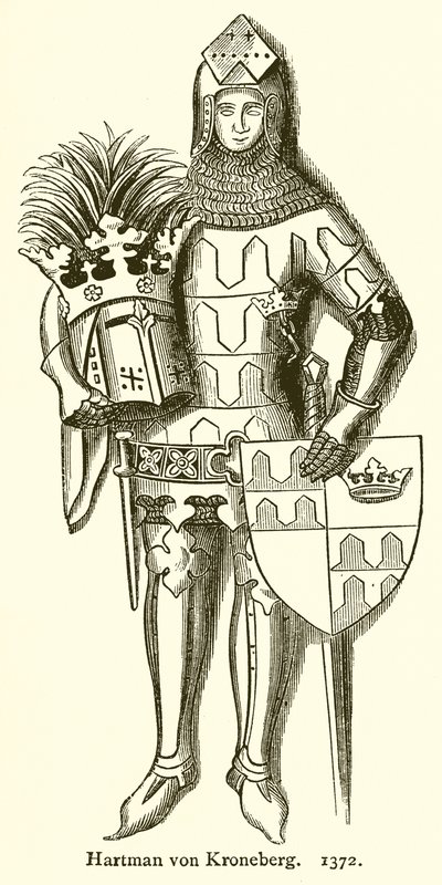 Hartmanna von Kronenberga. 1372 autorstwa English School