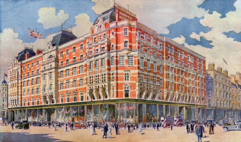 Harvey Nichols w Knightsbridge autorstwa English School