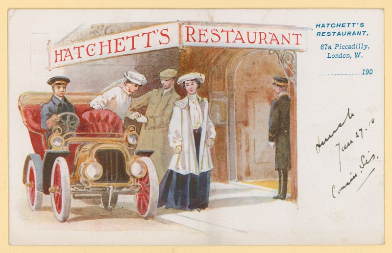 Restauracja Hatchetts, 67a Piccadilly, Londyn autorstwa English School
