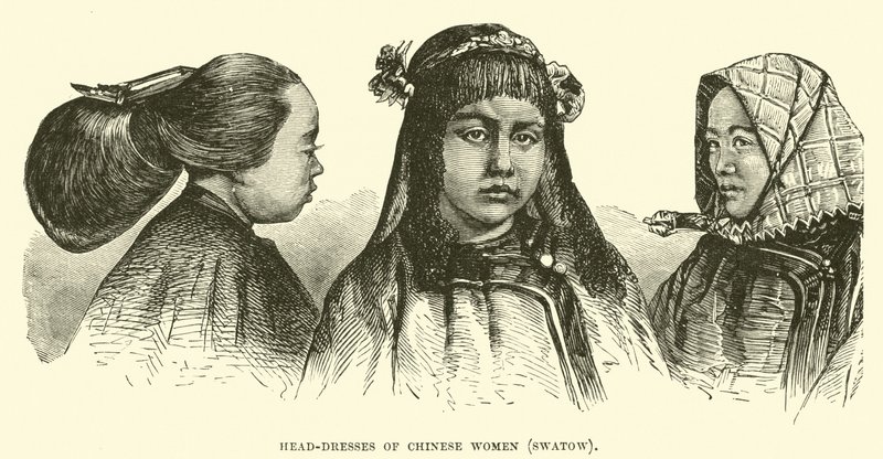 Nakrycia głowy Chinek, Swatow autorstwa English School