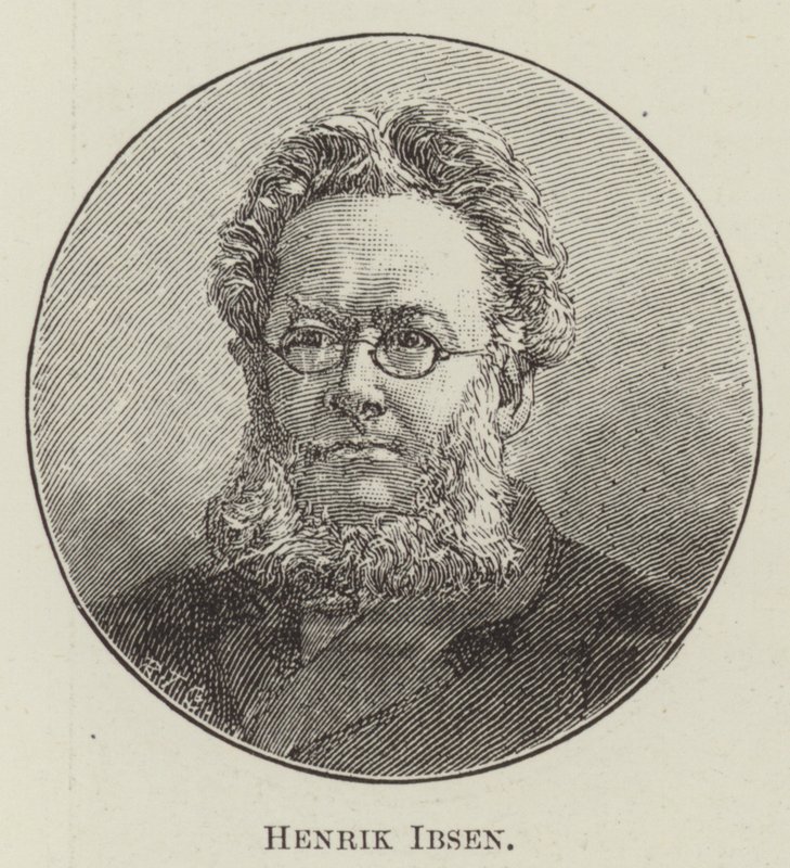 Henrik Ibsen (Grawerowanie) autorstwa English School