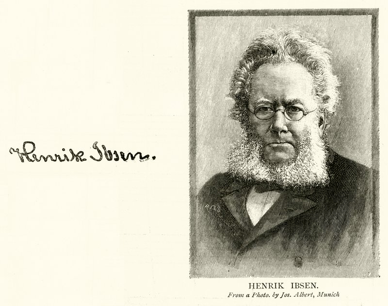 Henrik Ibsen (Grawerowanie) autorstwa English School