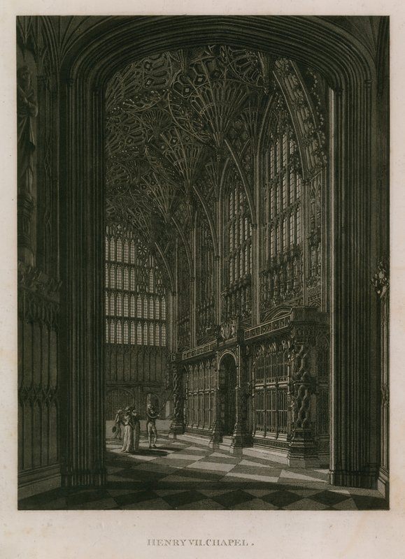Henry 7th Chapel, Westminster Abbey, Londyn autorstwa English School
