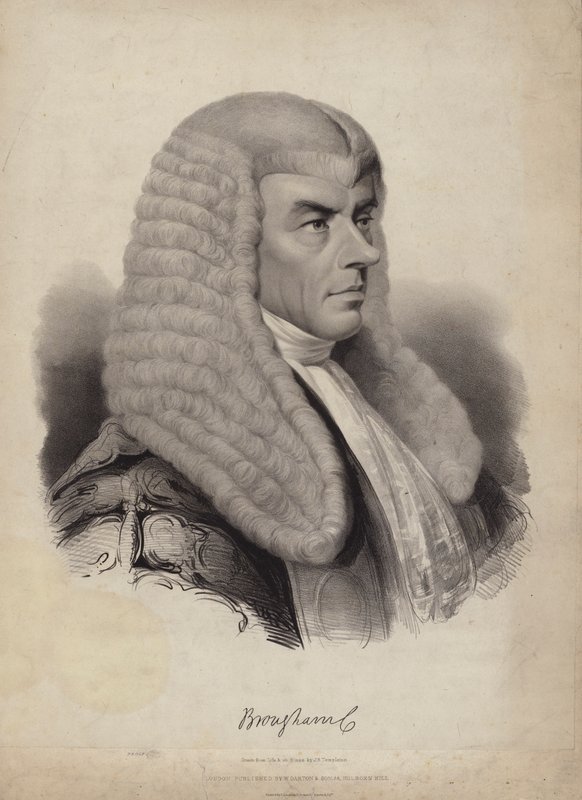 Henry Brougham, 1. baron Brougham and Vaux, brytyjski polityk i poseł autorstwa English School