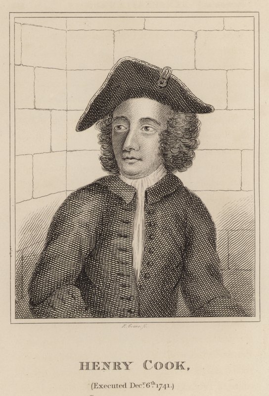Henry Cook, stracony 6 grudnia 1741 autorstwa English School
