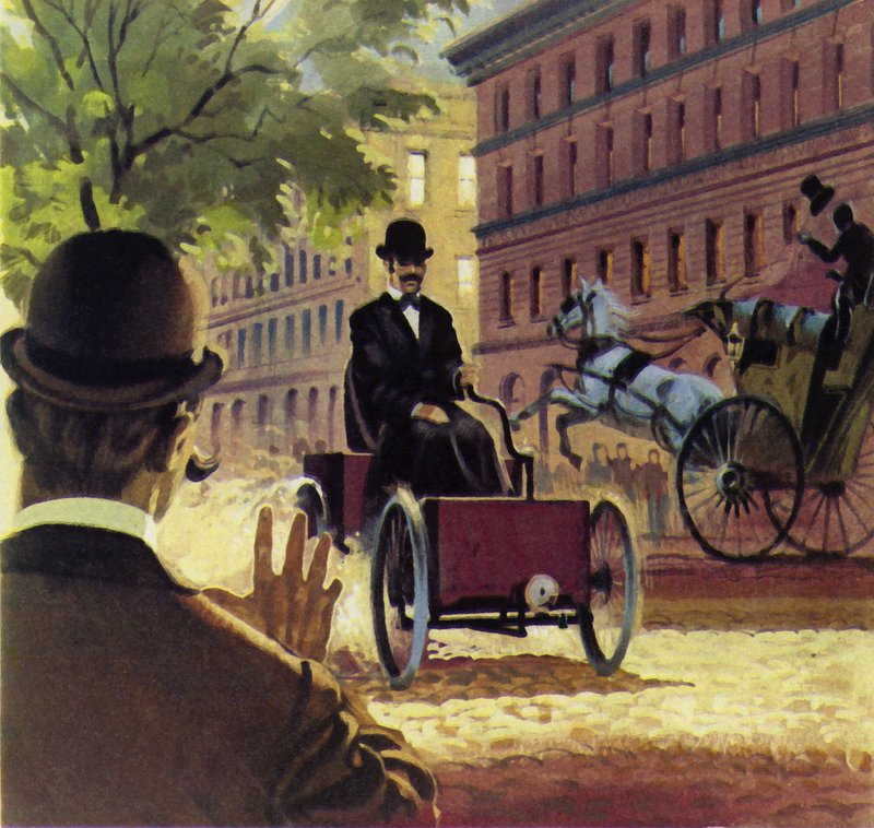 Henry Ford wyprodukował swój pierwszy ręcznie zbudowany samochód w 1892 r. autorstwa English School