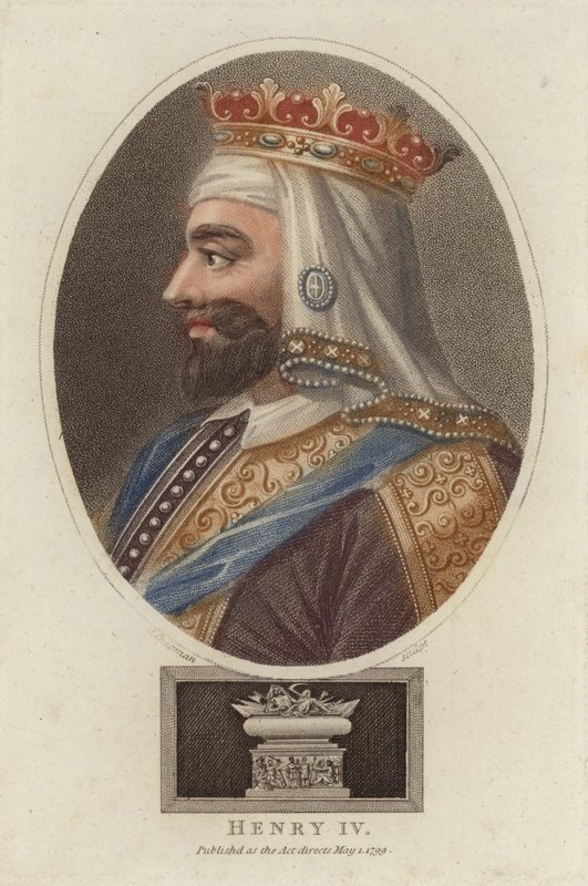 Henryk IV, król Anglii (kolorowe grawerowanie) autorstwa English School