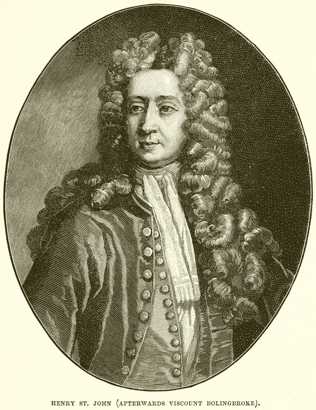 Henry St. John (później wicehrabia Bolingbroke) autorstwa English School