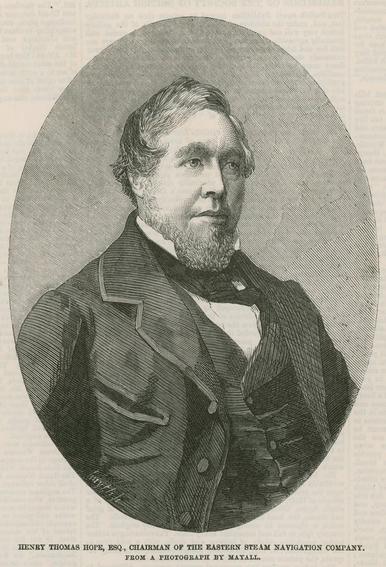 Henry Thomas Hope, prezes Eastern Steam Navigation Company autorstwa English School