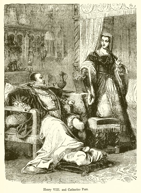 Henryk VIII. i Katarzyna Parr autorstwa English School