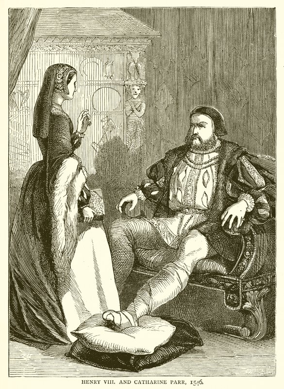 Henryk VIII i Catharine Parr, 1546 autorstwa English School