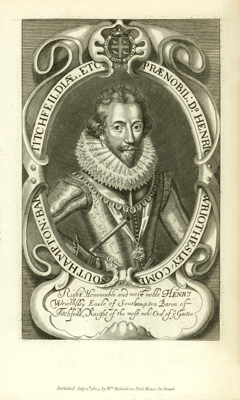 Henry Wriothsley, hrabia Southampton autorstwa English School