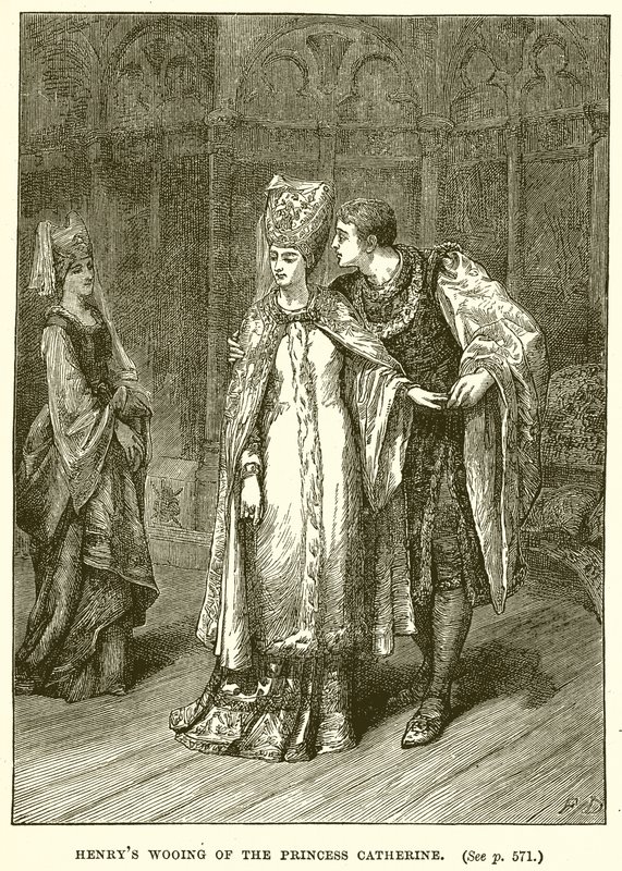 Henryk Zaloty Księżnej Katarzyny autorstwa English School