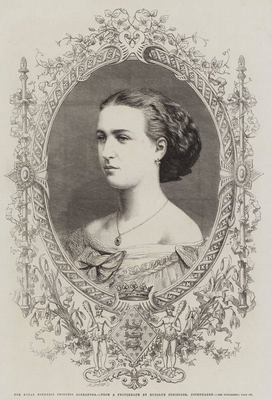 Jej Królewska Wysokość Księżniczka Alexandra (grafika) autorstwa English School