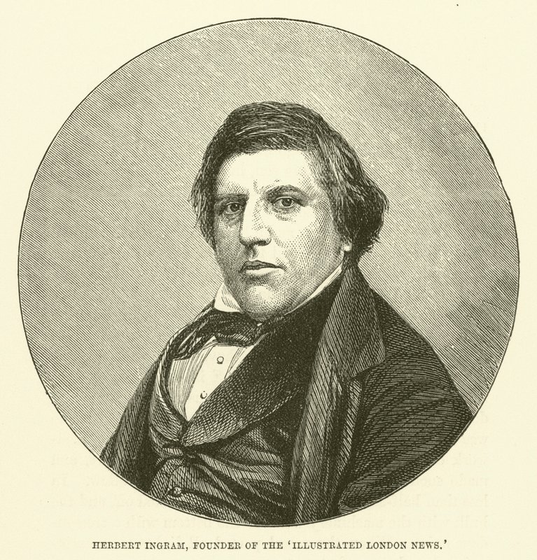 Herbert Ingram, założyciel Illustrated London News (grafika) autorstwa English School