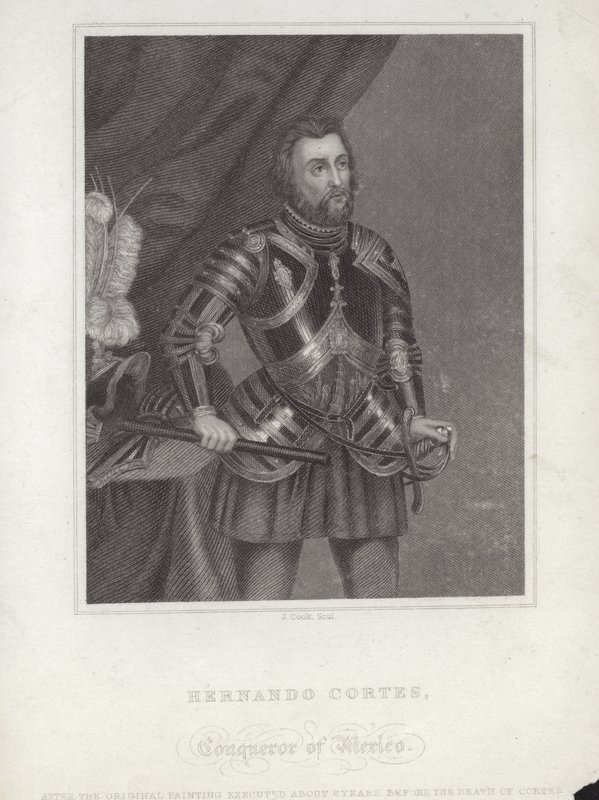 Hernan Cortes autorstwa English School
