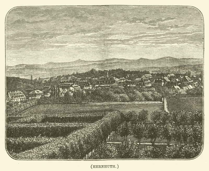 Hernhuth (grawerunek) autorstwa English School
