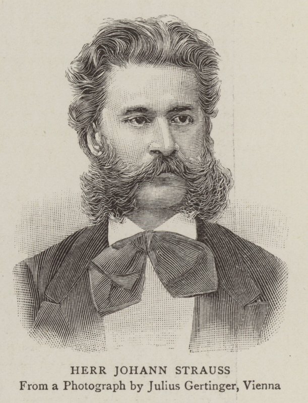 Herr Johann Strauss (grafika) autorstwa English School