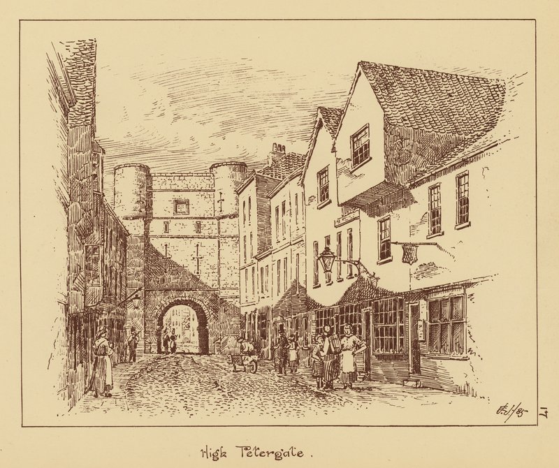 High Petergate (litografia) autorstwa English School