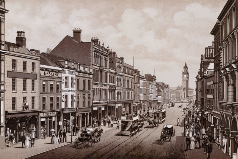 High Street, Belfast (lito) autorstwa English School