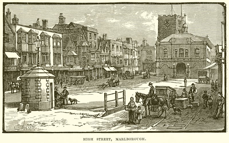 High Street, Marlborough autorstwa English School