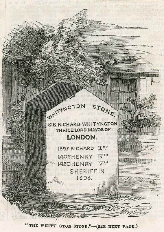 Highgate Hill, kamień Whittington autorstwa English School