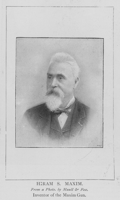 Hiram S Maxim (grawerunek) autorstwa English School