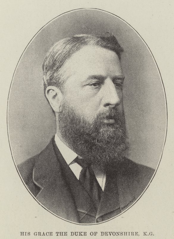 Jego Miłość Książę Devonshire, KG (lito) autorstwa English School
