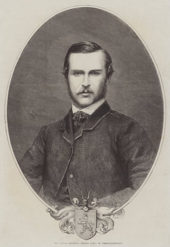 Jego Królewska Wysokość Książę Ludwik Hesji-Darmstadt (rycina) autorstwa English School