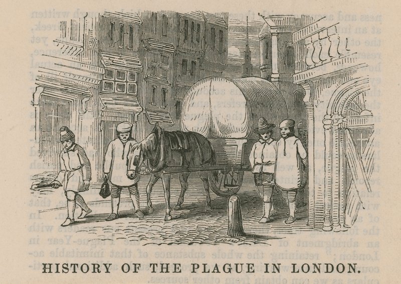 Historia zarazy w Londynie autorstwa English School