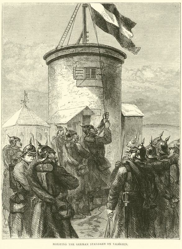 Podnoszenie niemieckiej normy na Valerien, marzec 1871 autorstwa English School