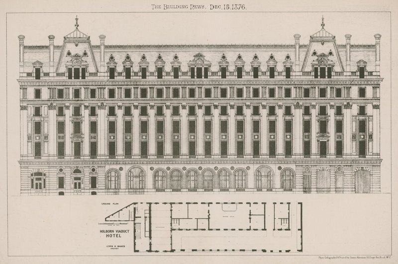 Holborn Viaduct Hotel, Londyn autorstwa English School