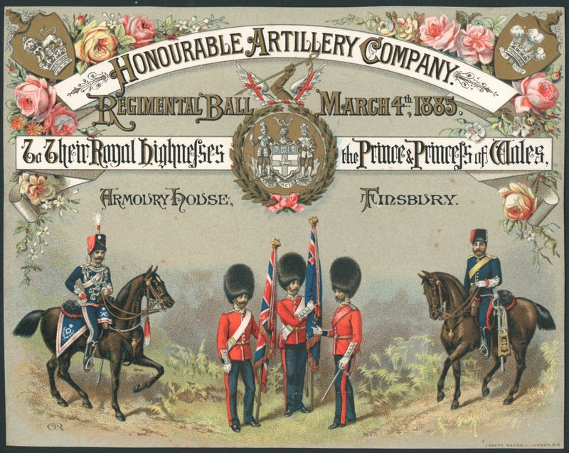 Honorowa Kompania Artylerii, Bal Pułkowy, 4 marca 1885 autorstwa English School