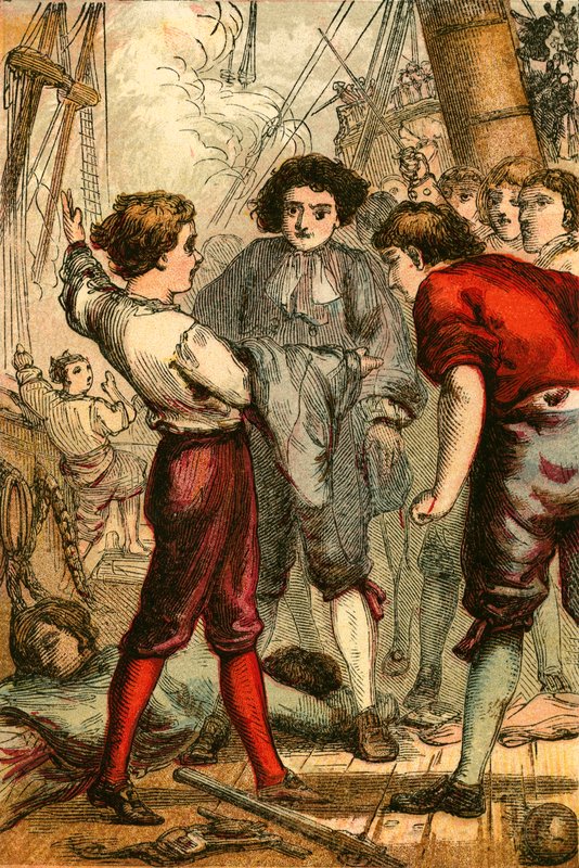 Hopson wyświetlający flagę autorstwa English School