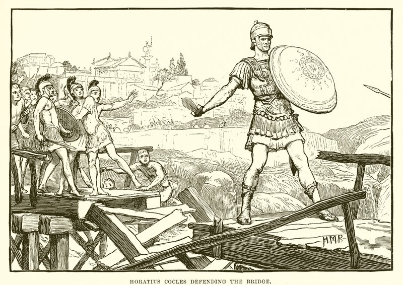 Horatius Cocles broni mostu autorstwa English School