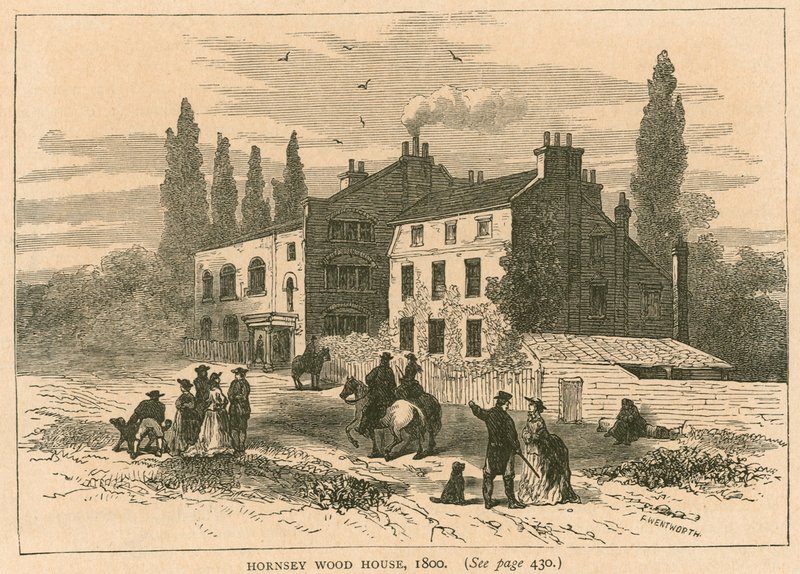 Hornsey Wood House, Londyn, 1800 autorstwa English School
