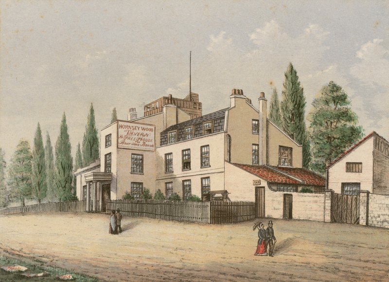 Hornsey Wood House Tavern, Londyn autorstwa English School