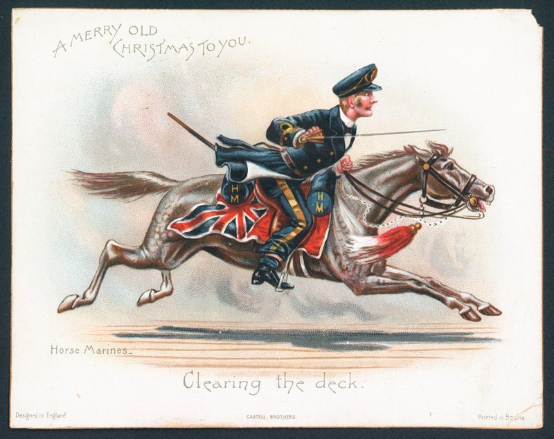 Kartka świąteczna Horse Marines autorstwa English School