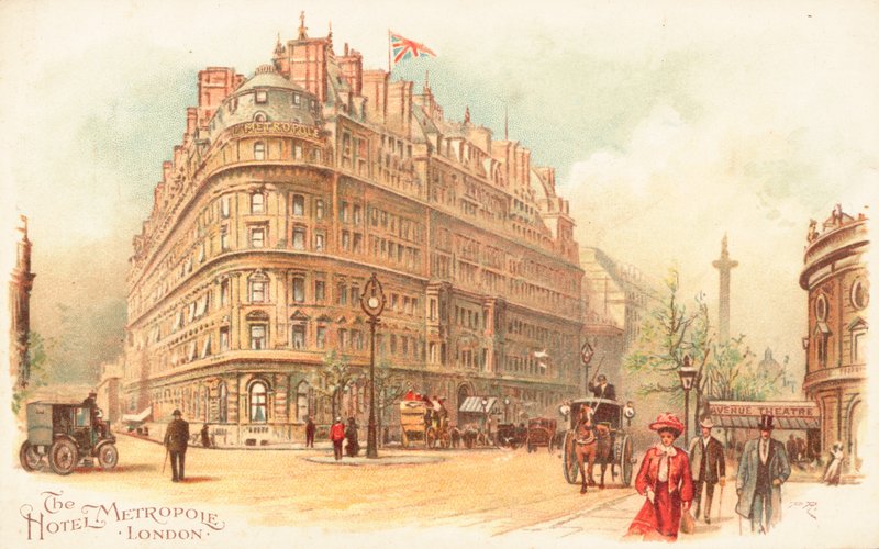 Hotel Metropole na Whitehall Place autorstwa English School