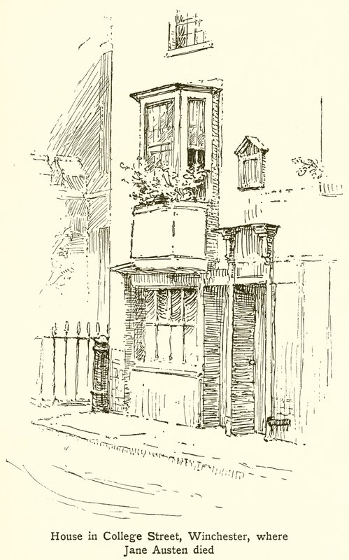 Dom przy College Street w Winchester, gdzie zmarła Jane Austen autorstwa English School