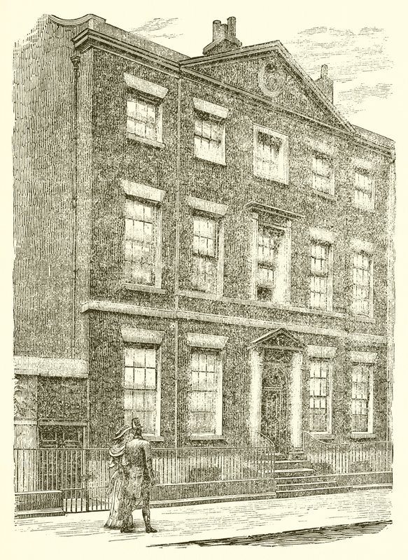 Dom przy Rodney Street w Liverpoolu, gdzie urodził się pan Gladstone autorstwa English School